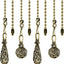 Cadena tracción ventilador techo vintage 14pulg cuentas