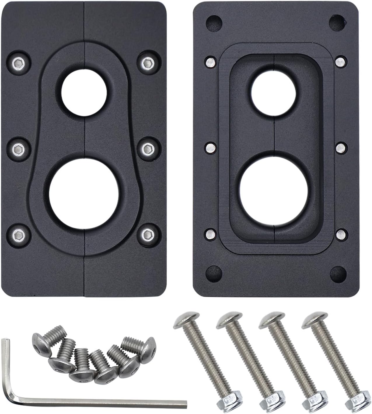 Soporte paso cortafuegos Holley Terminator X aluminio negro