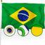 Bandera Brasil 3x5ft doble cara nailon 210D resistente