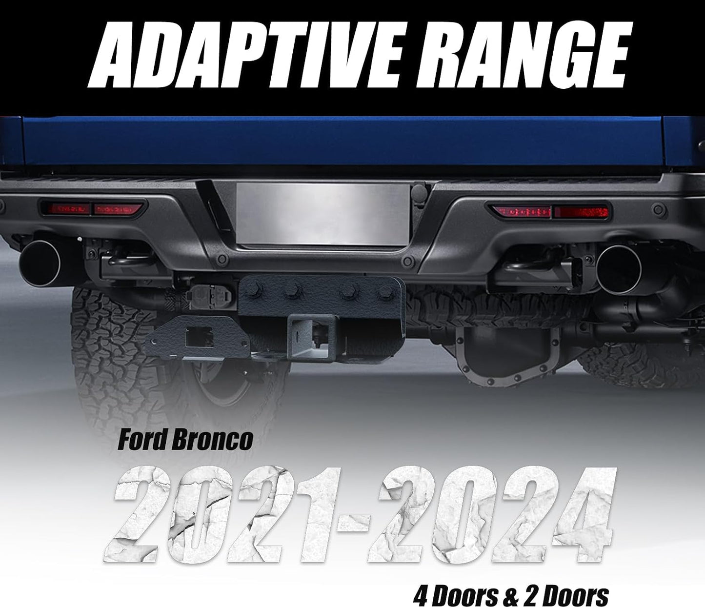 Kit enganche remolque 2pulg Ford Bronco con cubierta