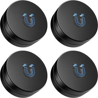 4 Soportes magnéticos AirTag comp impermeables negro