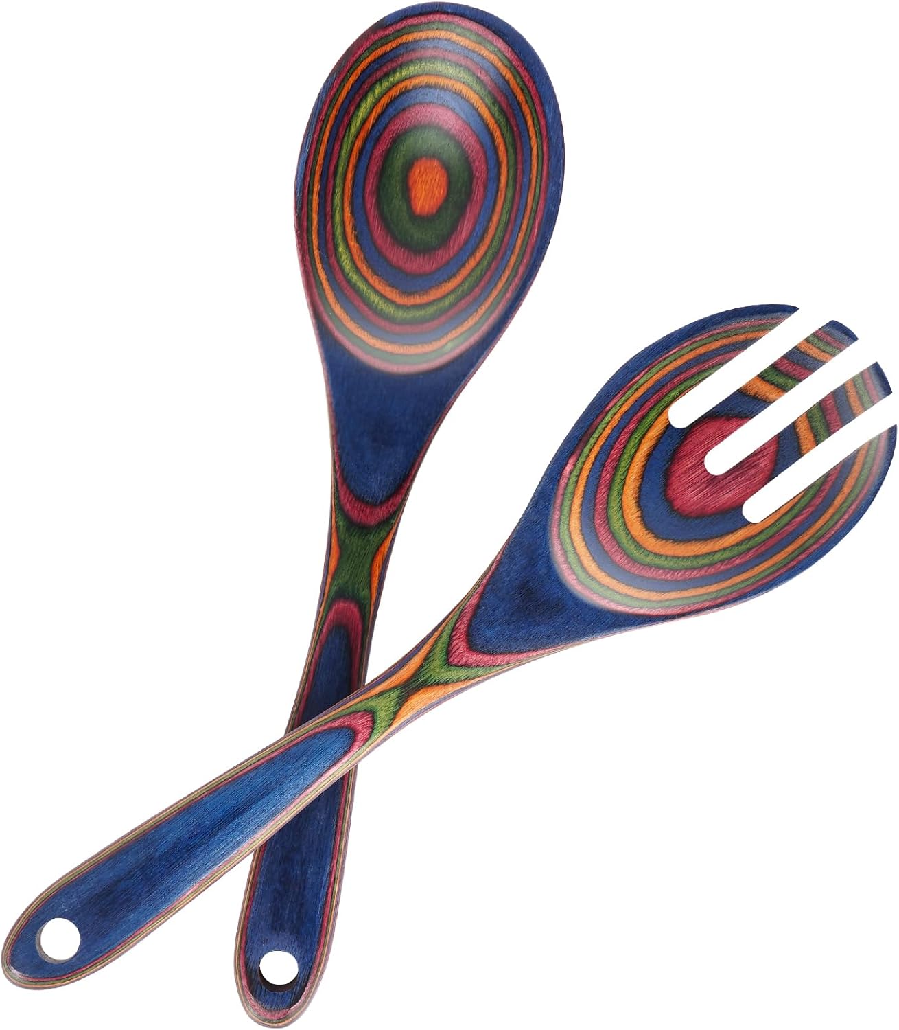 Pinzas ensalada madera Pakka 10pulg juego utensilios