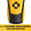 Kit destornillador inalámbrico 12V hex 1/4pulg 4 vel LED