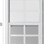 2 Ventanas Cobertizo 14x21" Montaje al Ras Blancas