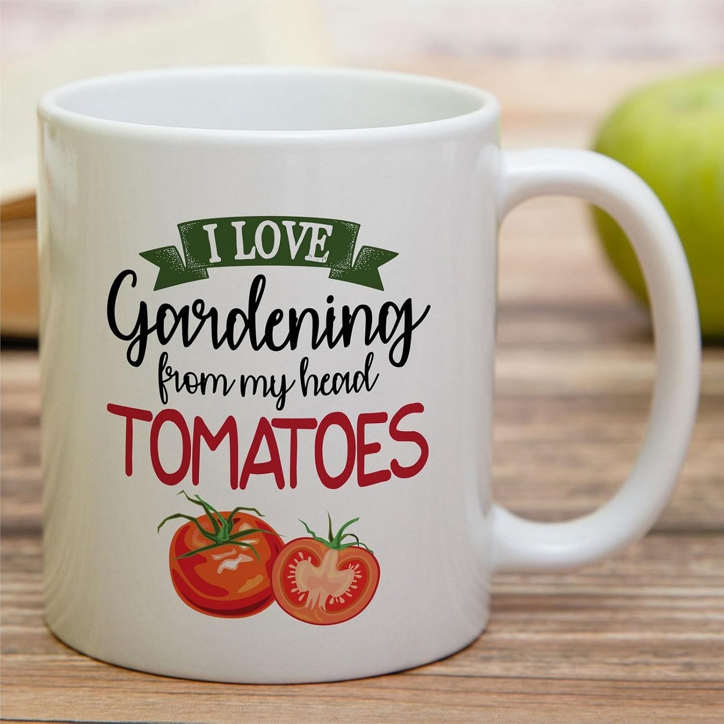Taza cerámica 11oz con frase i love gardening