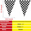 2 Pack Banderas Carreras Cuadros Negro Blanco 40