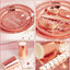 Set vajilla fiesta 161pzas color oro rosa