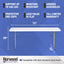 Mesa entrenamiento plegable plástico 6ft rectangular blanco