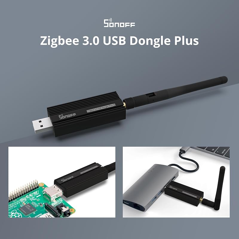 Dongle Zigbee 3.0 USB con antena para asistente del hogar