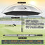 Paraguas golf 62/68" UV doble toldo ventilado