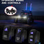 2 Luces Látigo Grasa 2ft ATV UTV RGB Control Remoto