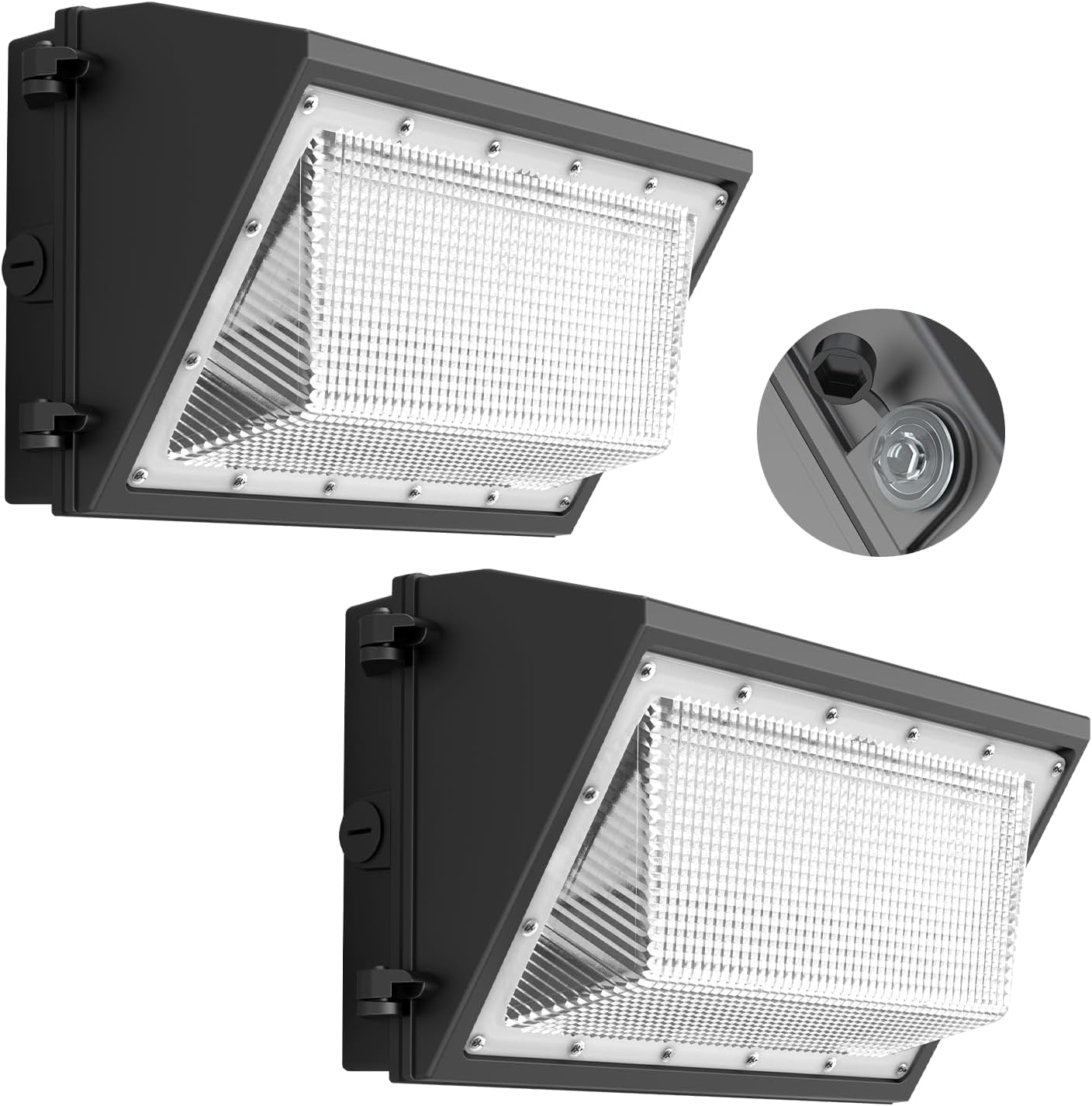2 Luces LED Pared 130W IP65 6000K Impermeable Exteriores