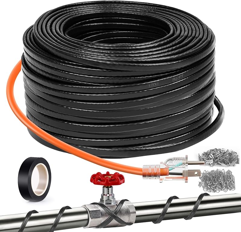 Cinta calor 120ft cable deshielo tubería autorregulable