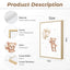 Set 3 Pzas Decoración Pared Guardería Osos Luna Estrella