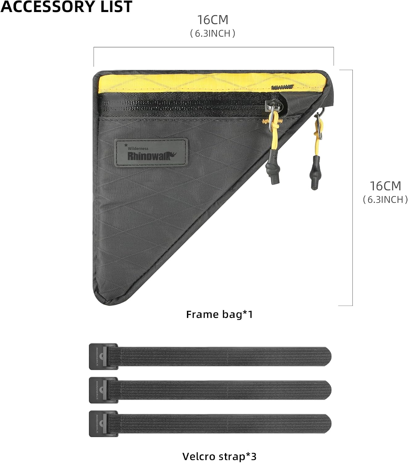 Bolsa para bicicleta bajo tubo impermeable profesional
