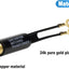 Adaptador 75 Ohm a 300 Ohm con conector F hembra UHF/VHF/FM