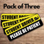 Adhesivo señal seguridad 'Please Be Patient' pack 3