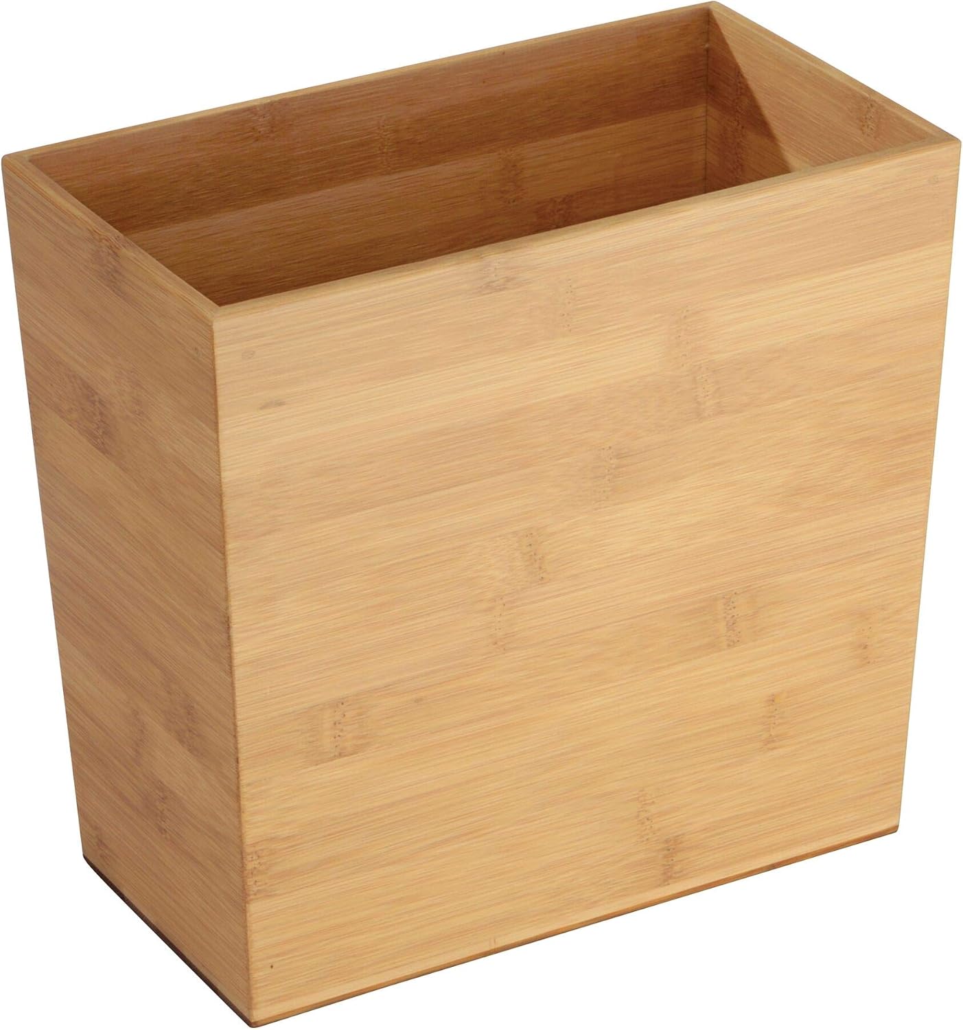 Cesta basura rectangular bambú 10.5x5.75x10"