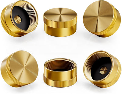 Tapa tanque propano de latón 6 pzas sellada para cilindro 1 lb