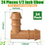 24 Pzas Accesorios Riego Goteo Conectores 1/2pulg