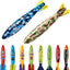 10 Torpedos para Piscina Cohetes Buceo 9x5.1" Set Agua