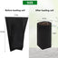 100 Pzas Bolsas Cultivo 10.2pulg Negro