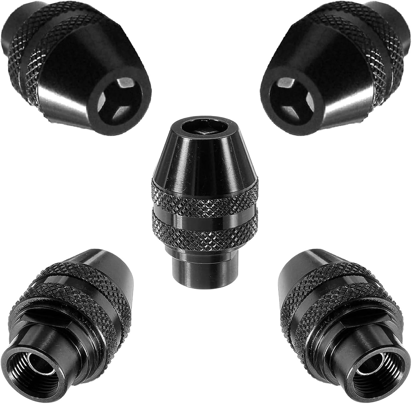 5 Adaptadores Portabrocas Dremel 1/32 a 1/8pulg