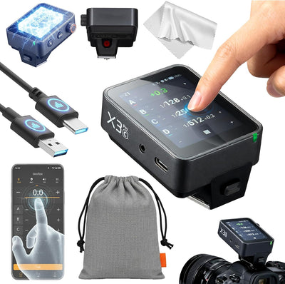 Disparador flash Canon Bluetooth control táctil 2.4GHz