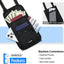 Soporte pasaporte cartera viaje 6 compartimentos negro