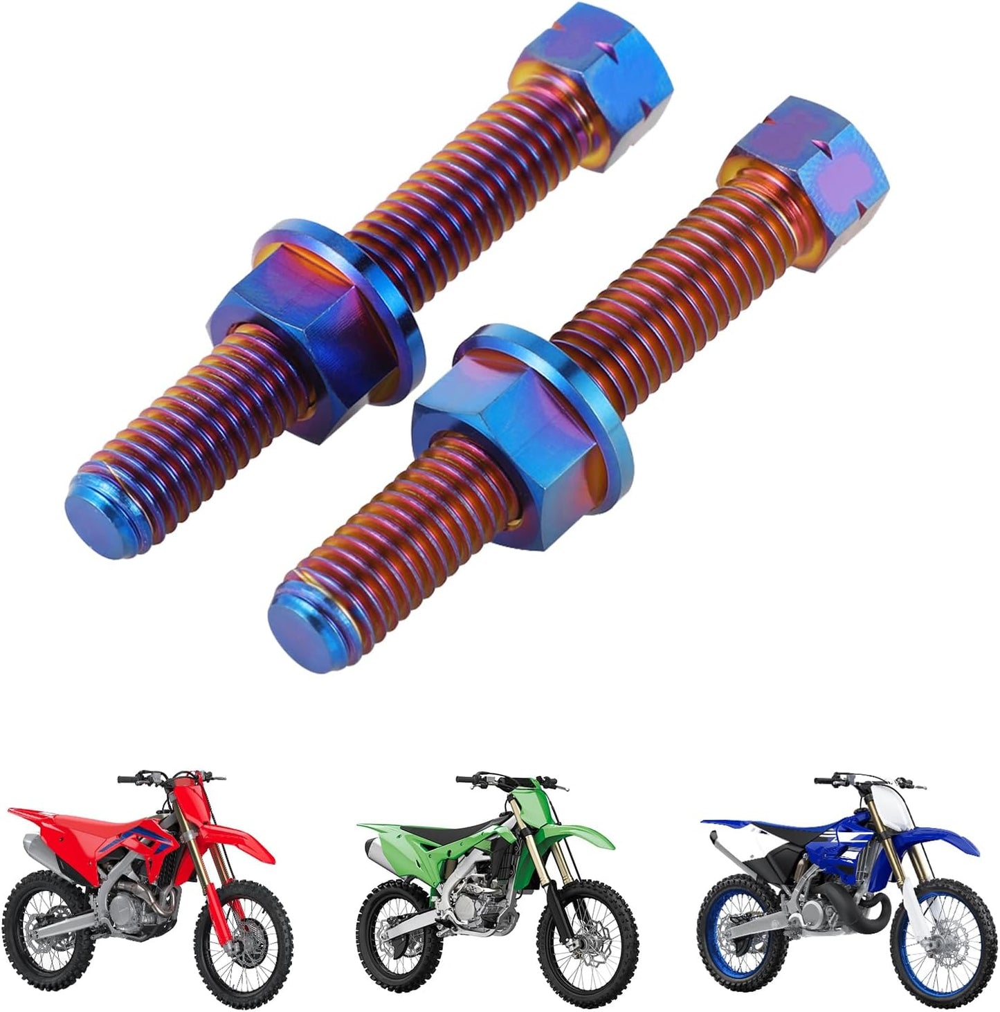 Perno ajustador M8 eje trasero motocicleta bicicleta