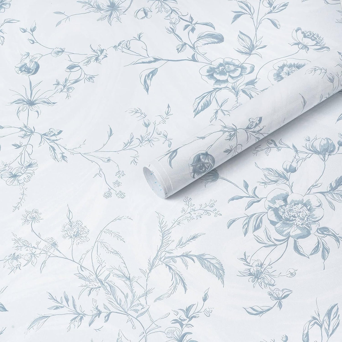 Papel tapiz azul textura francesa autoadhesivo rollo