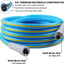 Manguera jardín 5/8pulg x30ft resistente con accesorios azul