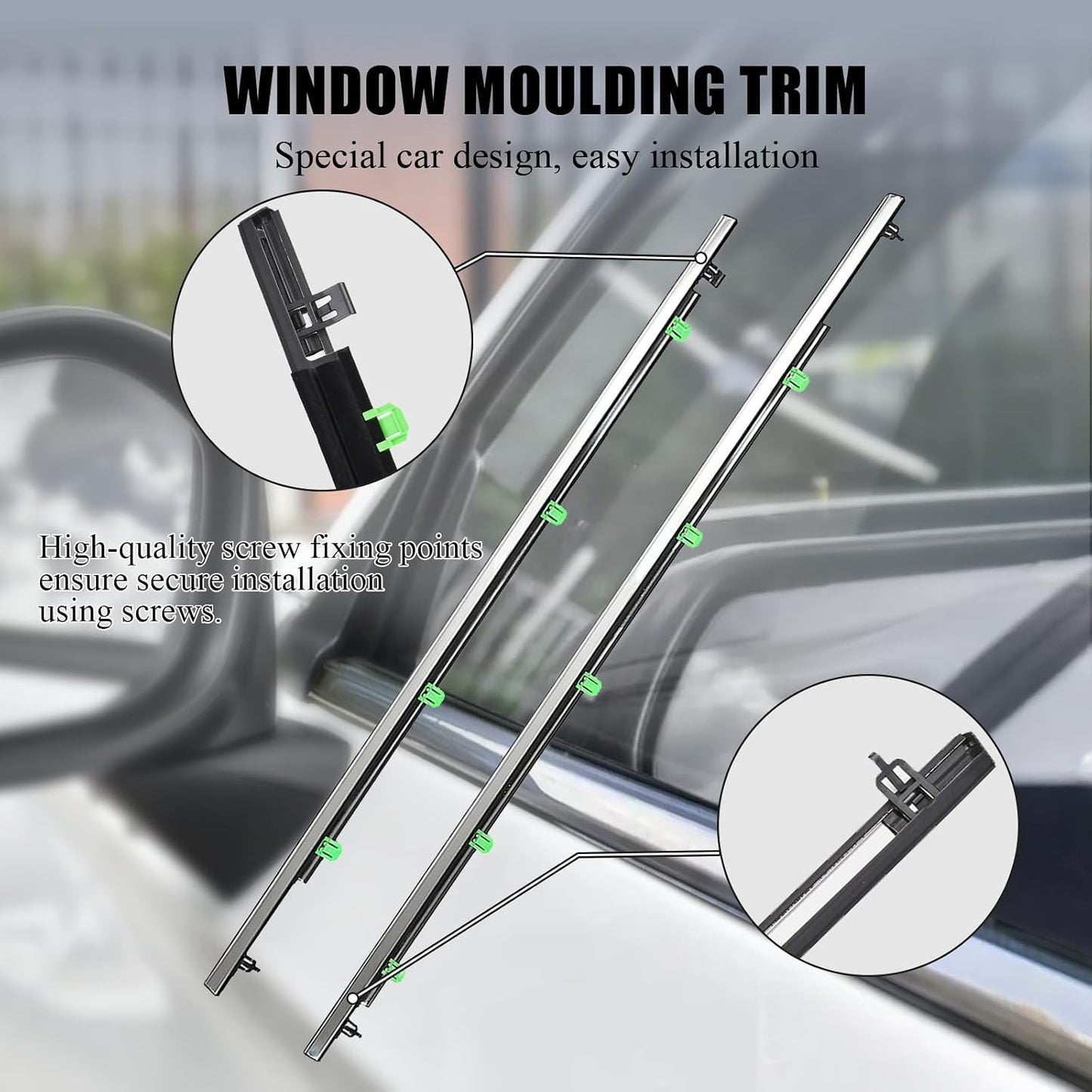 Moldura ventana Honda CR-V 07-11 burlete cromado exterior