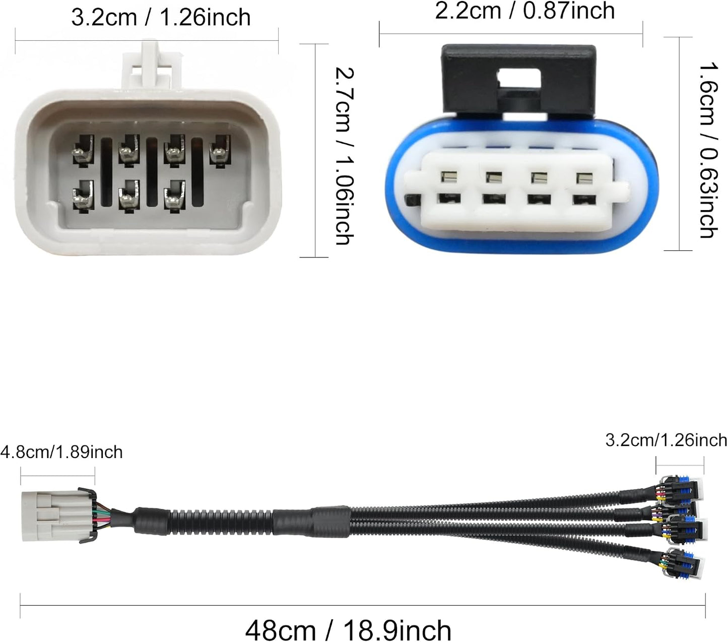 2 Pzas Conector Arnés Encendido GM LQ9 LS2 4.8-7.0