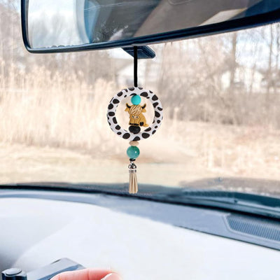 Adorno vaca espejo retrovisor coche regalo mujer