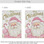 Bandera Navidad jardín 12x18" doble cara Papá Noel