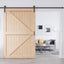Puerta corrediza granero 54x84" kit herrajes asa incluida