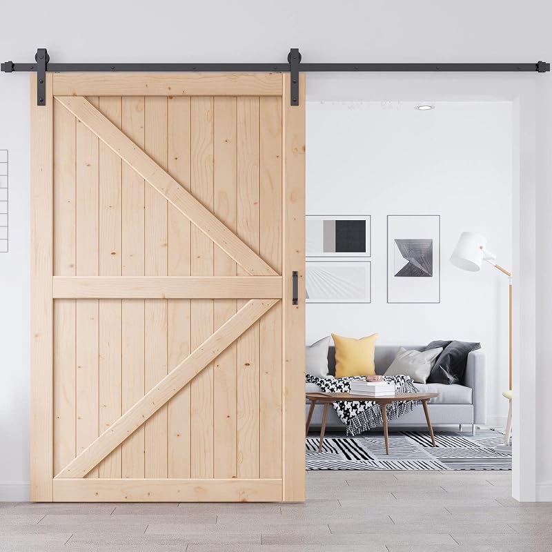 Puerta corrediza granero 54x84" kit herrajes asa incluida