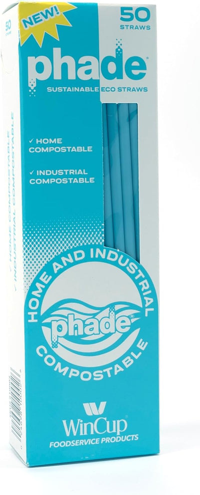 Pajitas Jumbo biodegradables compostables 7.75pulg 50uds