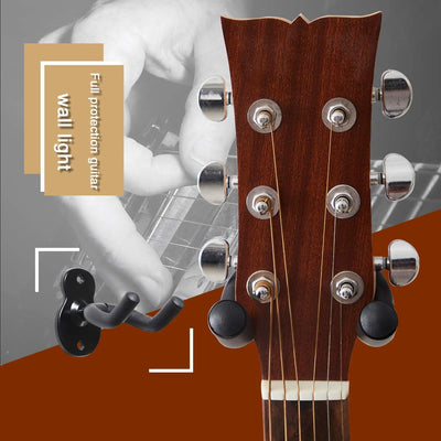 Soporte pared colgador guitarra negro 10 Pzas