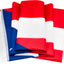2 Banderas Puertorriqueñas Poliéster 3x5ft Latón Resistente
