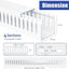 Kit gestion. cables rack servidor 66pulg 2pulg x 2pulg PVC