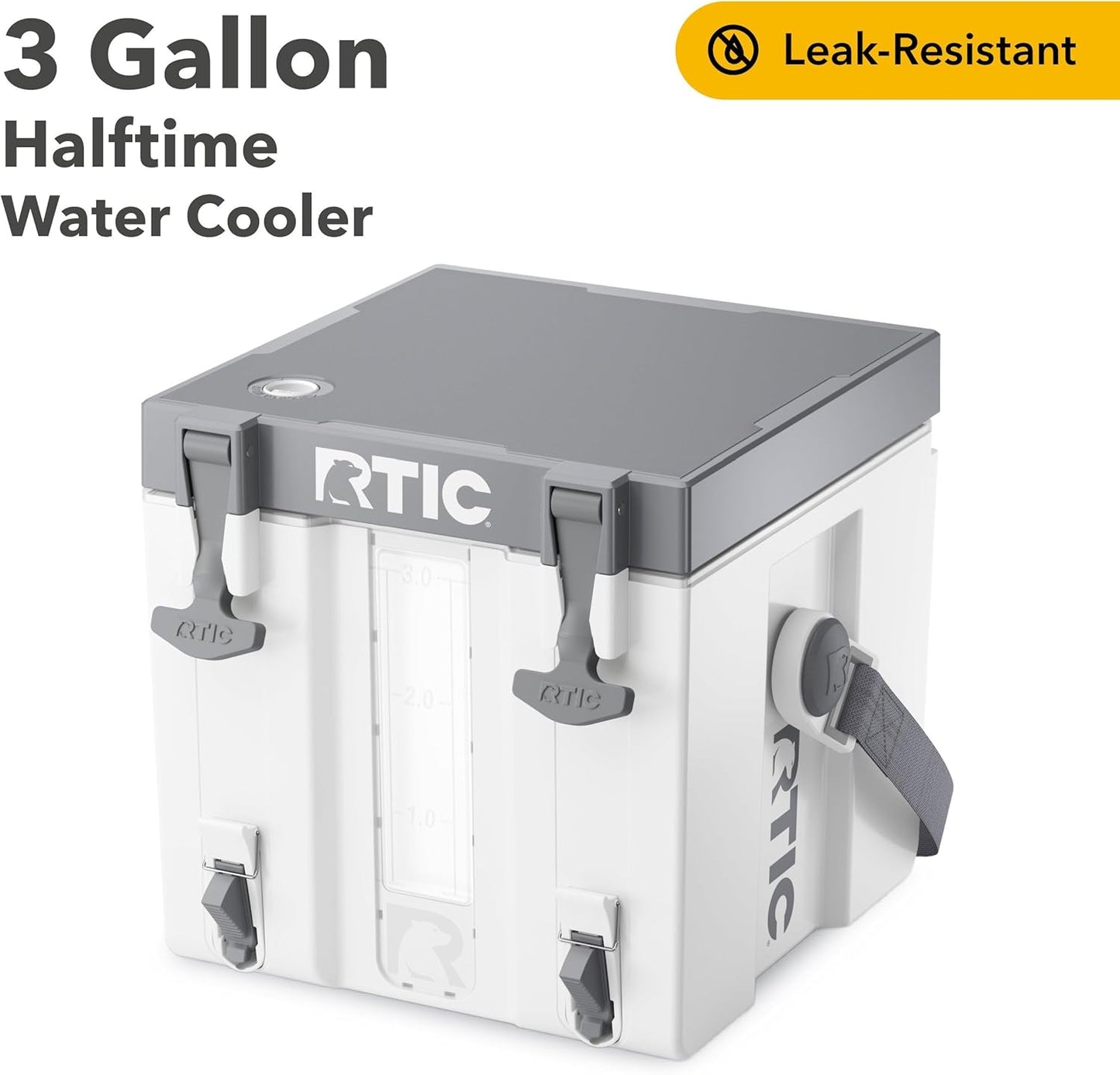 Enfriador agua portátil 3gal 2 grifos sin BPA blanco
