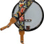 Correa banjo cuero genuino con taquilla floral rústica