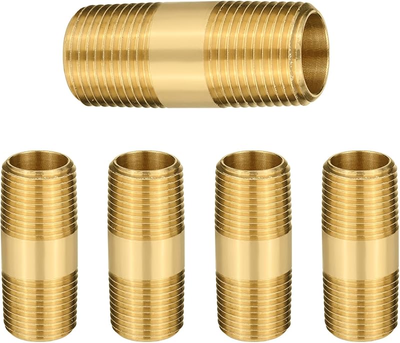 5 Pezones Latón MNPT 1/2x1/2 2" NPT171
