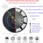 Luz asta bandera solar 266 LED 4200lm 15-25ft