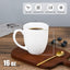 6 Tazas Café Cerámica 16oz Asa Té Capuchino Blanco