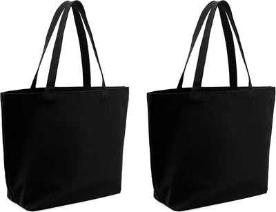 2 Pzas Bolsas Lona Algodón Reutiliz. para Compras