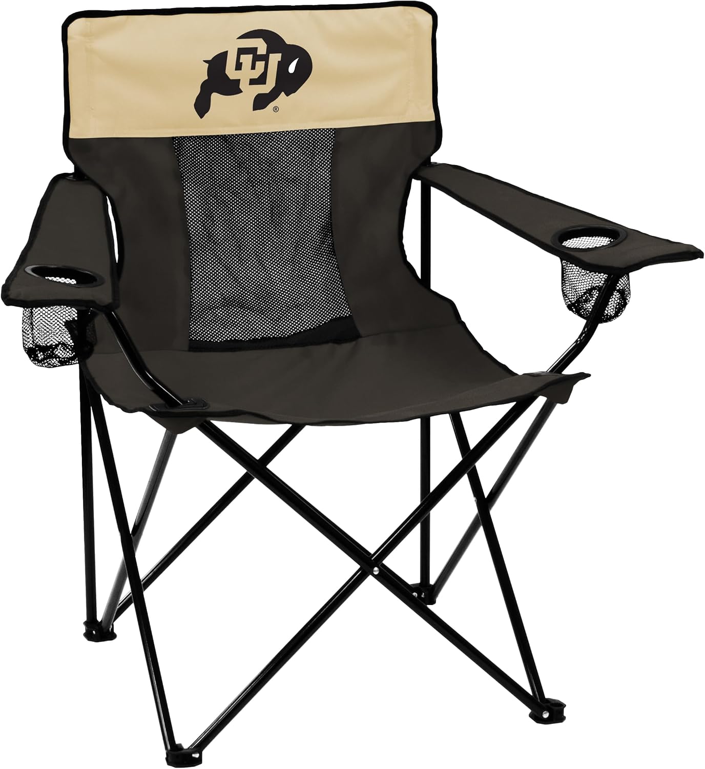 Silla portátil Colorado Buffaloes con portavasos acero polvo