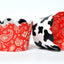 Set 24 soportes vaca estampado para fiestas infantiles
